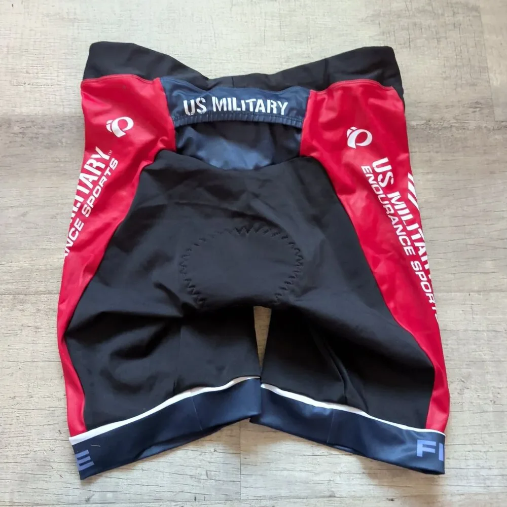 Pearl Izumi Elite Women's Padded Cycling Shorts Size Large Black Red Us Military